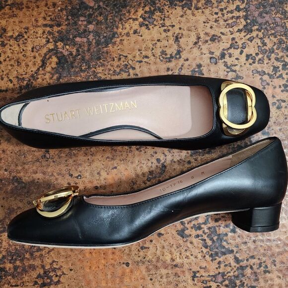 Stuart Weitzman Leather Anicia Pumps 25 - Picture 9 of 15